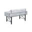 Bureau d'ordinateur antique blanc et noir