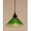 Mini-luminaire suspendu en corde avec finition en cuivre noir et verre ambré 10 po-32464175-32464185-32464173