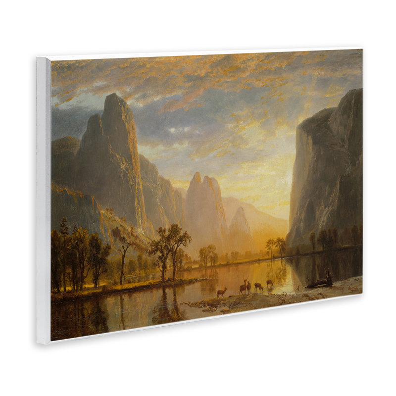 Art mural classique sur bois paysage de Yosemite par one1000paintings, H 10 po x l 15 po