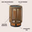 Lanterne à énergie solaire DEL 12,5 po Sawara-115951210-115951211