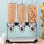 Free Flow 5 Liter Triple Canister Cereal Dispenser-1262373952