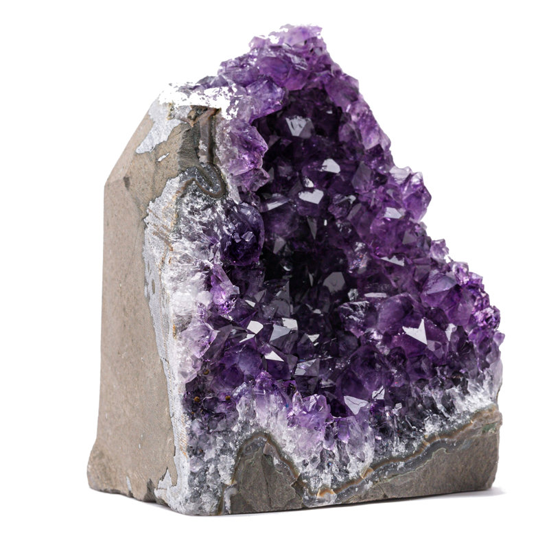 Crystal Clusters Stone Amethyst, 5" H x 4" W x 2.5" D