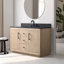 Ensemble de meuble-lavabo sur pied 48 po avec plateau en calcaire noir Avignon-121602577-93885556-114248480
