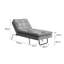 Aaronette Velvet Chaise Lounge