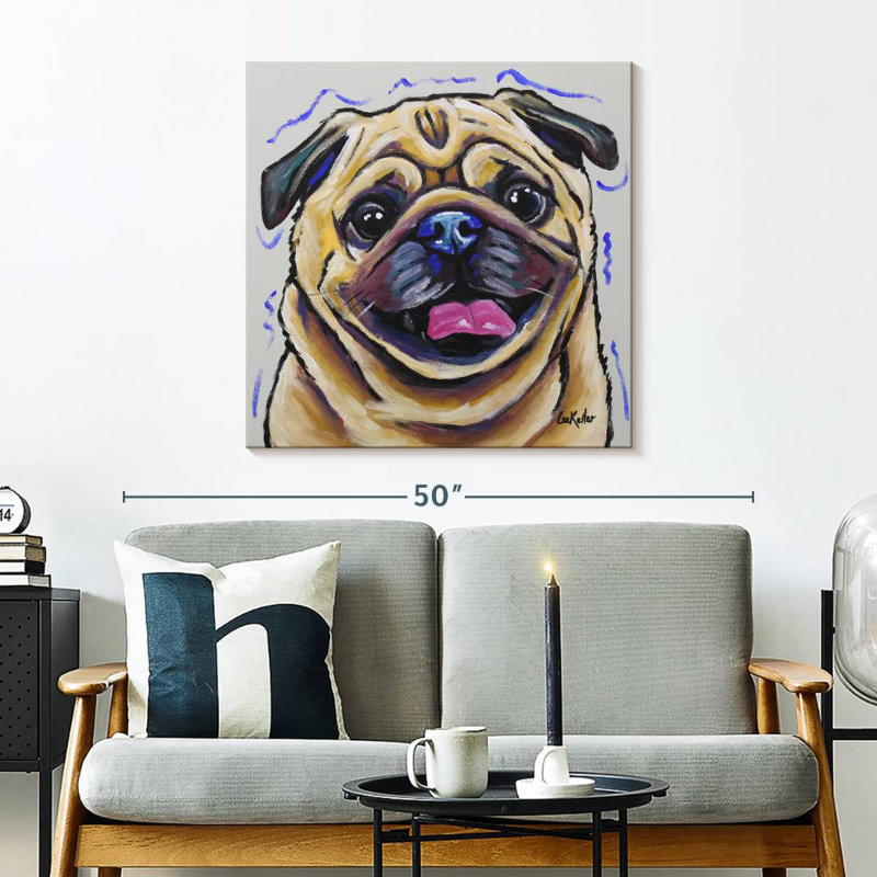 Brampt Pug Napoleon, 30" H x 30" W