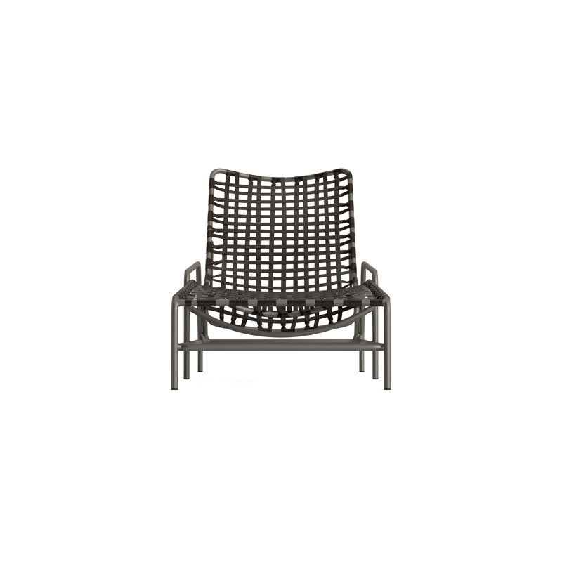 Kantan Outdoor Chaise Lounge, Coffee/Mica