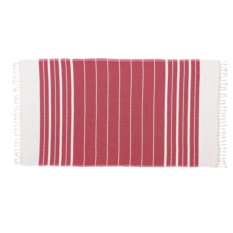 Serviette de bain Kafthan Bianca I - Séchage rapide et léger, Rouge
