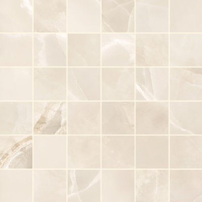 Selena Cross Cut Onyx 2X2 Mosaic Amber