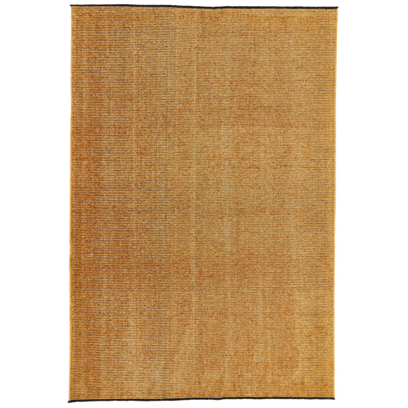 Tapis contemporain moderne or 6 x 9