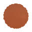 Table d'appoint cylindrique texturée terracotta ondulée, préassemblée (non démontable), capacité de charge de 30 kg, utilisable à l'intérieur et à l'extérieur comme tabouret ou table basse pour salon, terrasse ou balcon.
