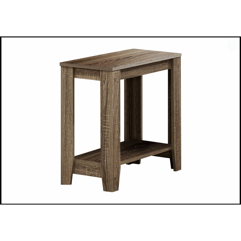 Table d'appoint moderne en bois à deux niveaux pour le salon et la chambre à coucher, meubles durables et élégants, Noir