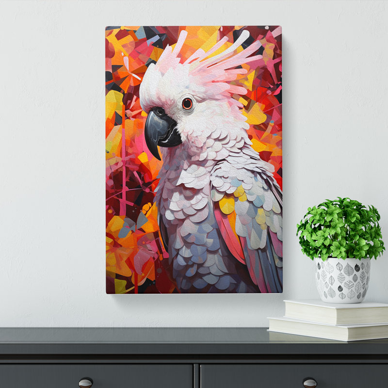 Cockatoo Colour Field - Print, 50cm H x 35cm W x 3cm D