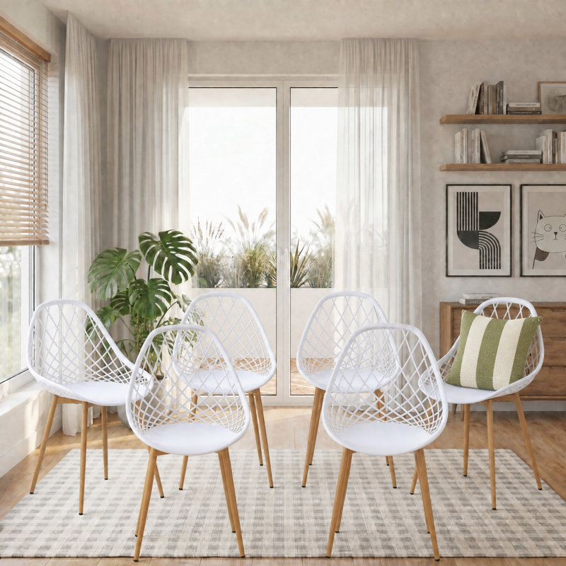 Filsaime Dining Chair, White/Natural