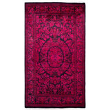 Overdyed One-of-a-Kind 3' 1" X 5' 4" Hand Knotted Area Rug
