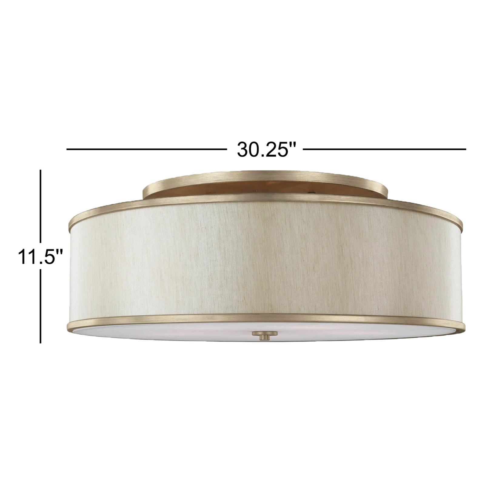 Deeann 5-Light Semi Flush Mount, Gold