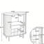 Bar 28 "cannelé avec portes tambour et rangement pour le vin-64800822