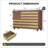 Hand-Carved Buffet Sideboard With 2 Drawers And 3 Doors, Versatile Storage And Coffee Bar Console-2014836771