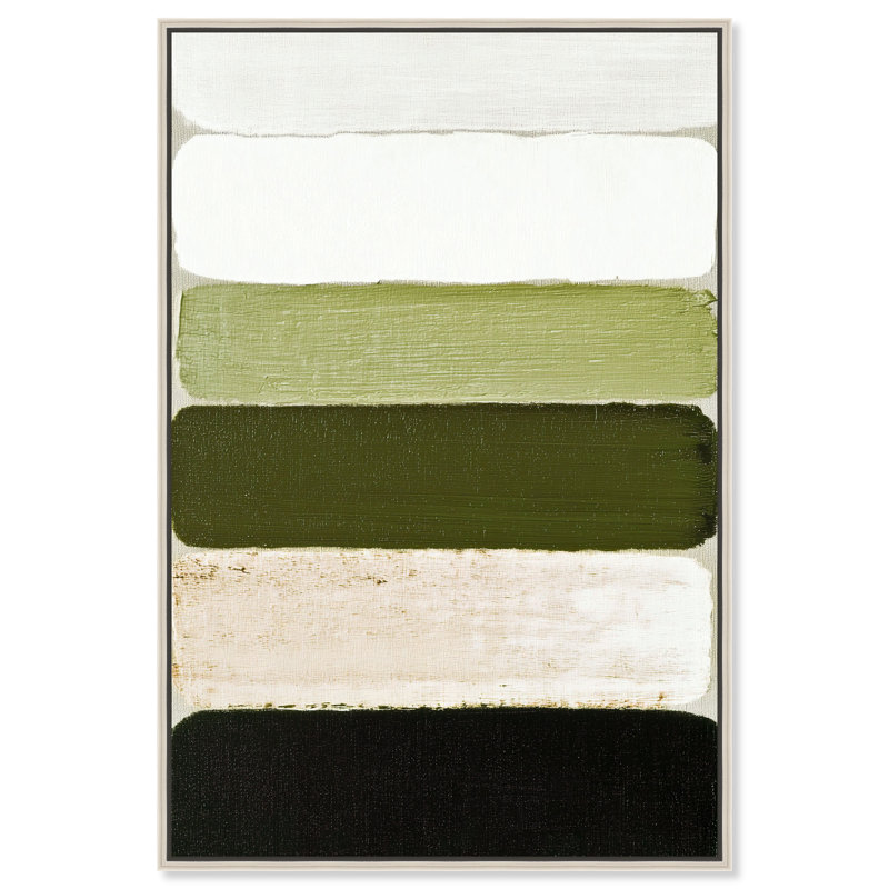 "Olive Stack II", reproduction d'art acrylique encadrée par Art Remedy, cadre doré, 24 x 36, H 37 po x l 25 po