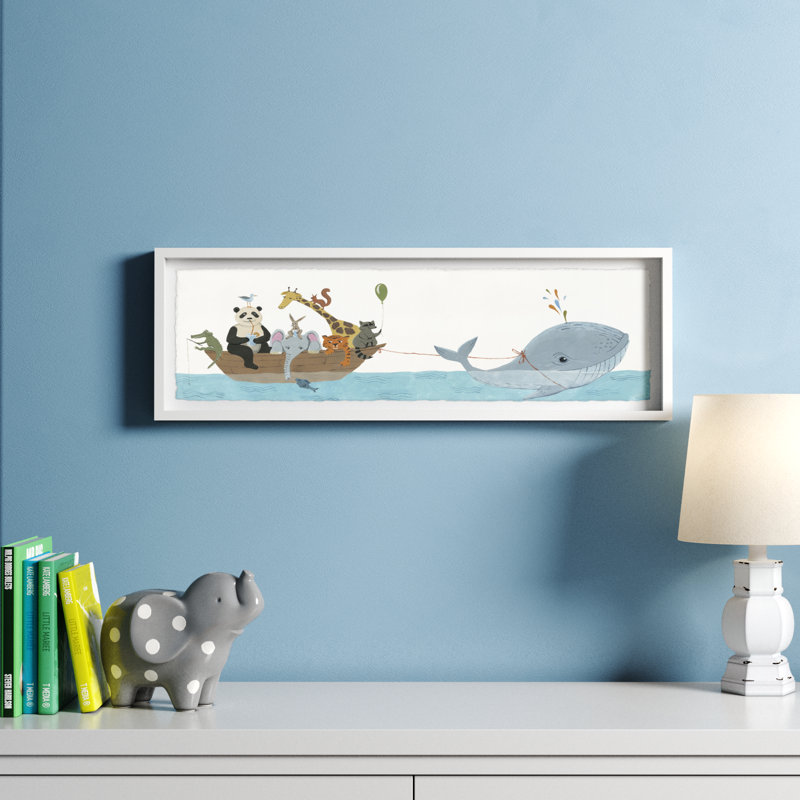 Art encadré Kollman Whale, H 10 po x l 30 po x P 1,5 po