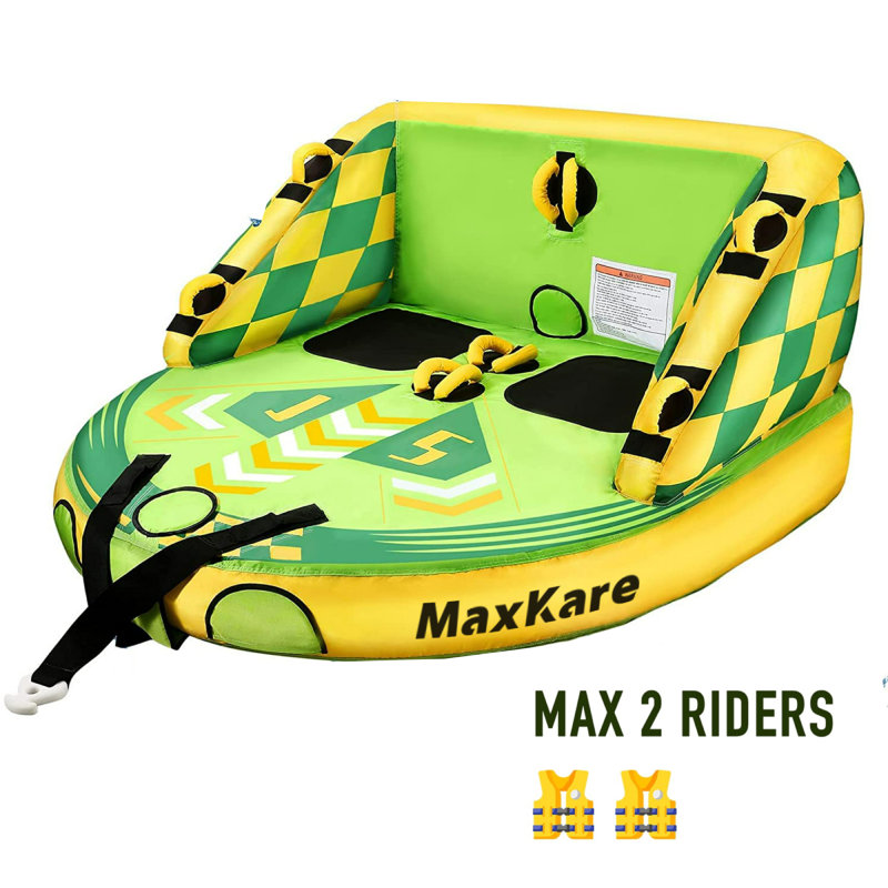 Tube gonflable pour 2 personnes, vert