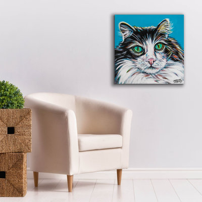 «High Society Cat 2» par Carolee Vitaletti, art mural sur toile