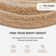Tapis rond en jute / sisal brun clair / ivoire Elyse