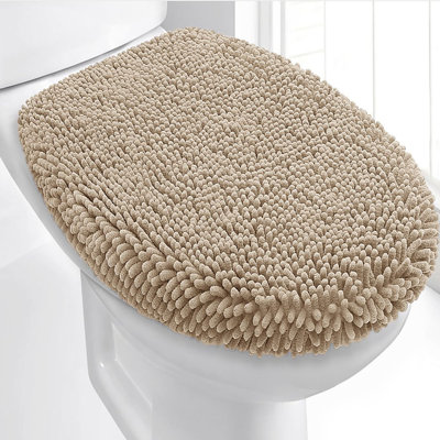 21"x21" - Soft Cozy Plush Chenille Toilet Seat Cover