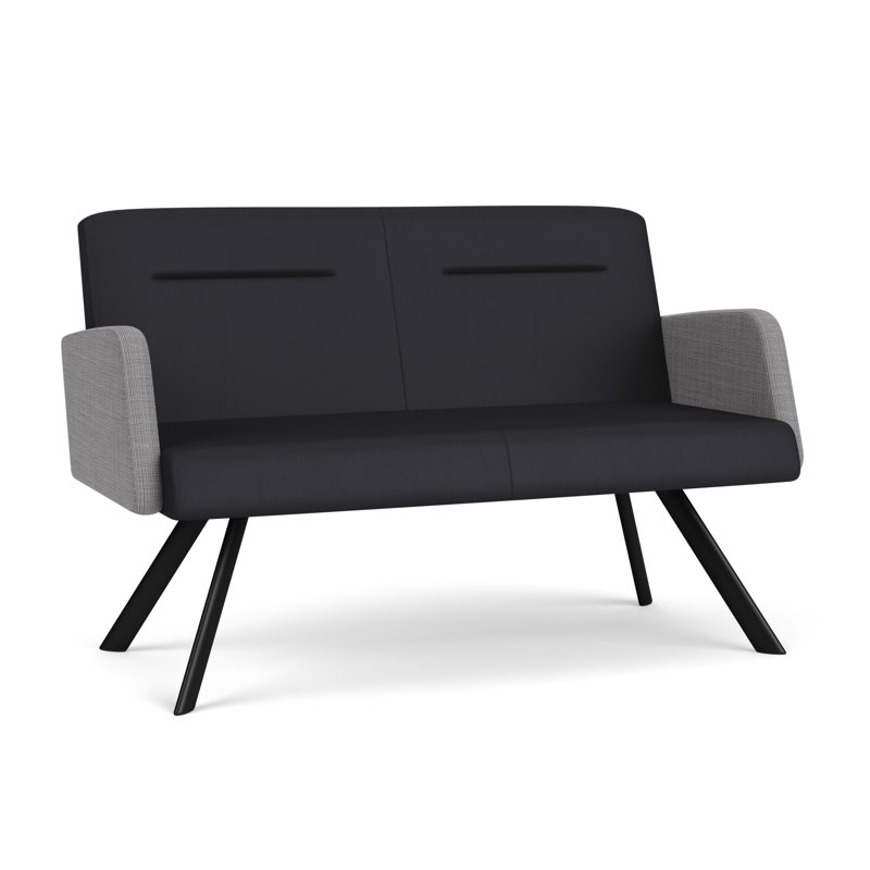 Causeuse Willow, Noir, Noir Patriot Plus / gris chambray, Yes