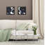 Stunning Navy Blue And Gold Flower by Daphne Brissonnet - 2 Piece Set on Canvas-26198409-26198407