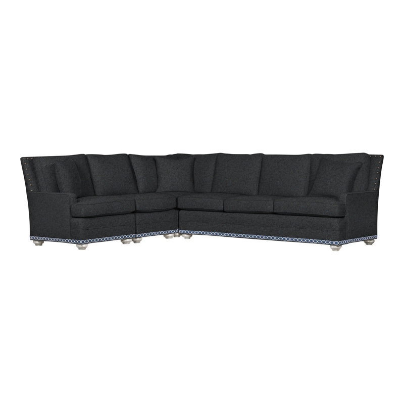 American Bungalow 4-Piece Riverside L-Sectional, Yes, Casa Blanca, Ian Lagoon