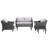 Portola 4 - Person Patio Conversation Set with Cushions-1416653439