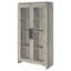Armoire haute Myerson Grey Driftwood à 2 portes en bois d'ingénierie
