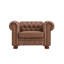 Fauteuil Chesterfield classique pour salon en similicuir-190034036