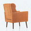 Chaise d'appoint en chenille avec coussin de taille - Pieds en bois massif-1064520384