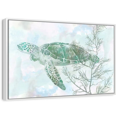 Aquarelle de tortue de mer II