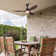 3-Blade Smart LED Ceiling Fan with Dimmable Light and Remote Control
