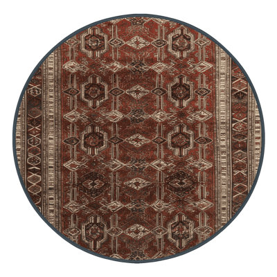 Machine Washable Persian Brown Area Rug