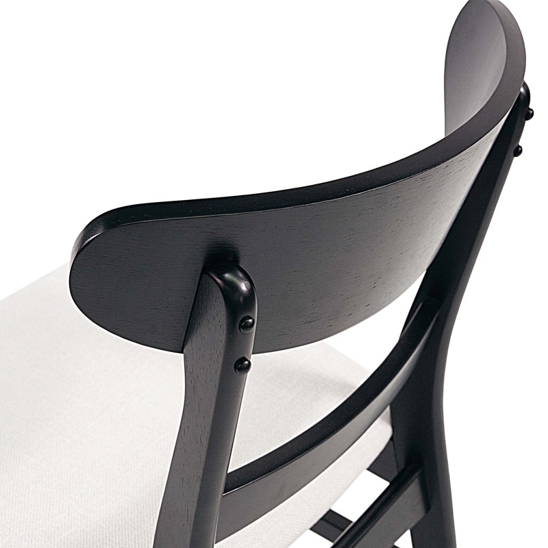 Chaise de salle à manger moderne, ensemble de 2, pour salle à manger, Beige