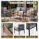 Ensemble de conversation avec coussin Ellamay
