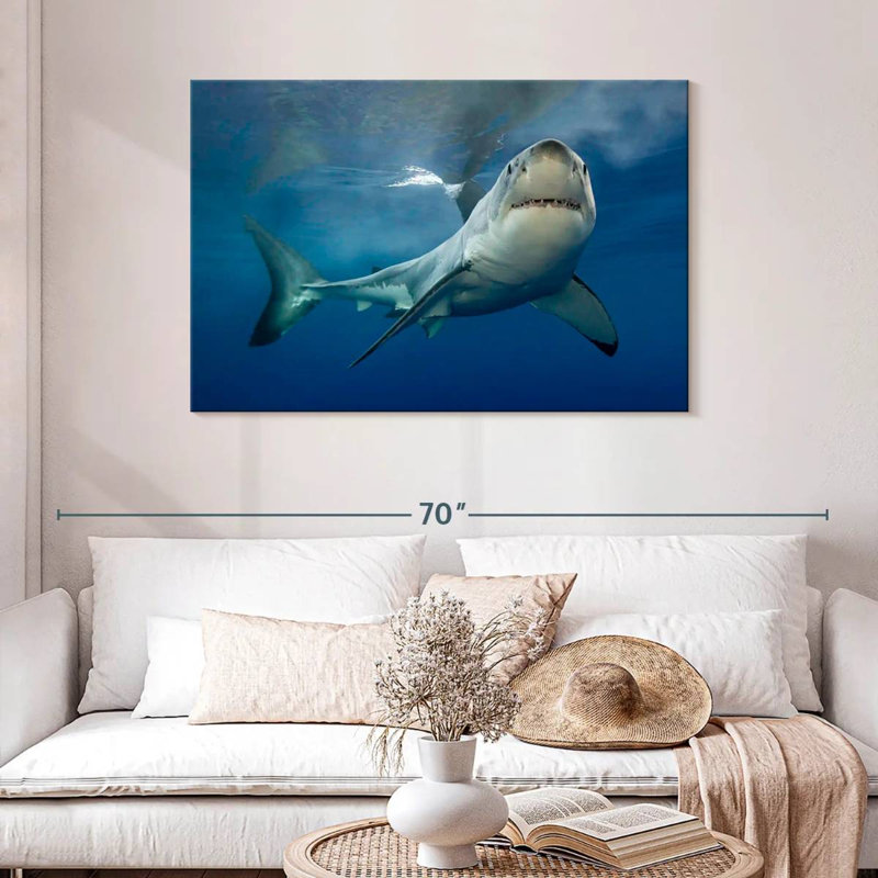 Brampt Shark Pursuit, 30" H x 45" W