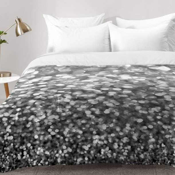Lisa Argyropoulos Glam Polyester Abstract Comforter, Full/Queen Comforter + 2 Standard Shams
