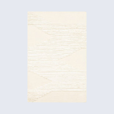 Marianne Hand-Woven Wool Cream Area Rug