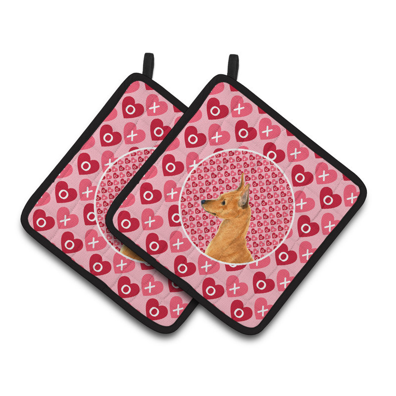 Caroline's Treasures Min Pin Polyester Potholder