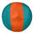 Turquoise / orange