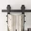 Porte de grange pliante en bois de pin noueux 80 po H avec trousse de quincaillerie-97865905-97865906