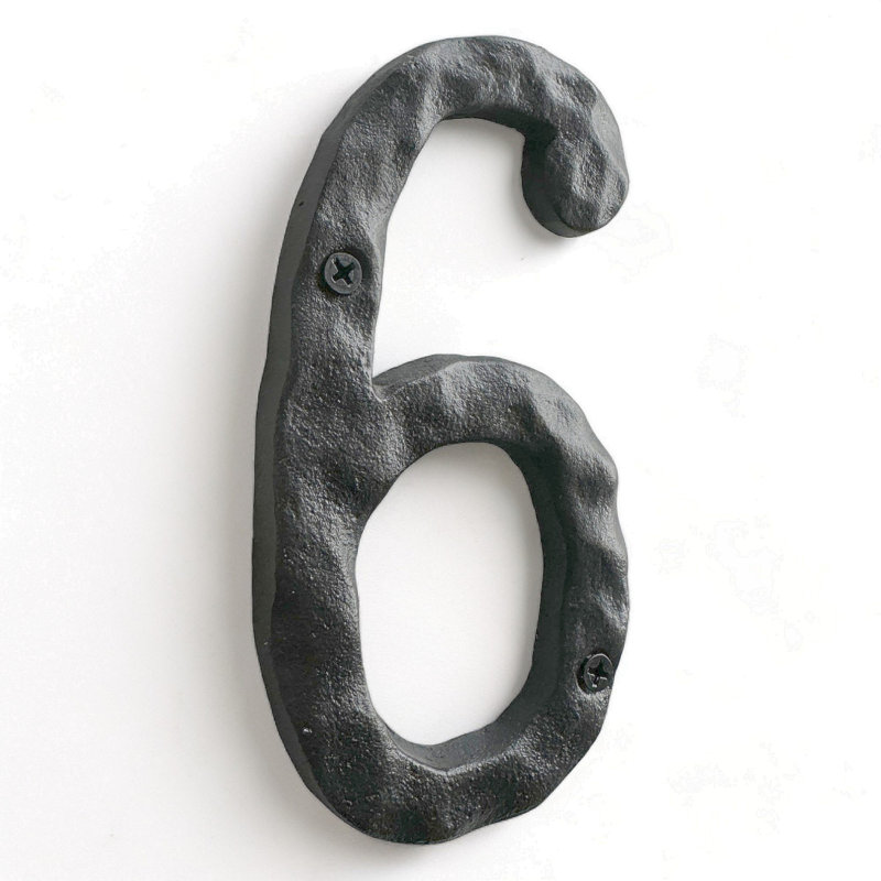 Numéro pour plaque d'adresse à fixer, 6
