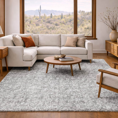 Tapis floral à poil long de qualité supérieure lavable à la machine ADS691