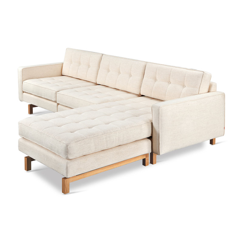 Jane 2 Bi-Sectional, Bayview Silver Performance Twill, Ash Natural