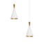 Noxen 1 - Light Polished Nickel Cone Pendant