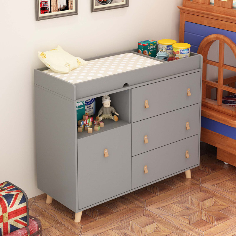 Commode à langer Kymani, Gris
